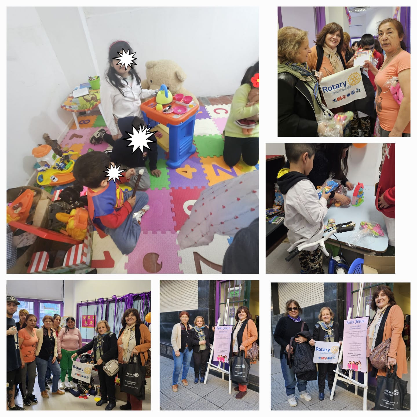 Donación de juguetes y ropa para asociación civil